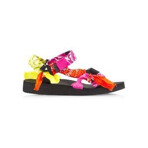 Arizona Love Trekky Colorblock Bandana Sandals NEW